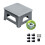 Foldable Travel Toilet Compacts Storage Thick-small gray suit 1