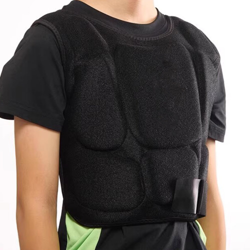 Breathable Karate Chest Protectors with Adjust Straps-Black S