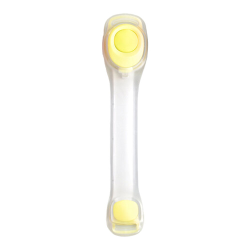Brassard de course de sécurité à LED lumineuse, bracelet-Jaune