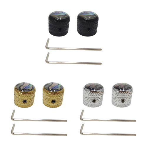 Pack of 2 Ergonomic Design Guitar Knobs Performances-Golden 1