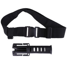 Waist Wading Belt Waist Belt Rod Holder Plastic Wader-Black
