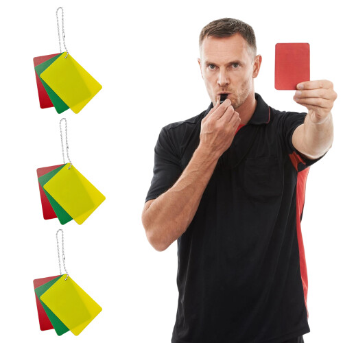 3set Football Warning Ejection Delay Cards Soccer Referee