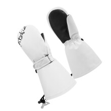 Cold Weather Gloves Waterproof Fabric Nonslip Grip Kids-White S