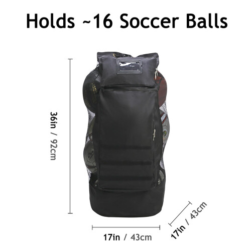 Sac à dos de balle de Sport en maille robuste, grands sacs de 2