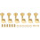 Guitar Knobs Keys for Acoustic Electric Guitar-Gold 6 Right 1