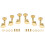Guitar Knobs Keys for Acoustic Electric-Gold 3 Left 3 Right 1