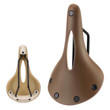 Siège de vélo étanche coussin de trou creux confortable-Brun