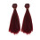 2Pcs Fly Tying Materials Long Synthetic Fiber Fly-Wine Red 1