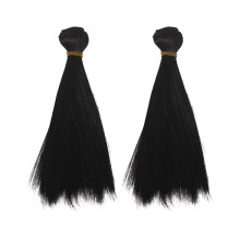 2Pcs Synthetic Fiber Fly Tying Materials With Smooth-Black