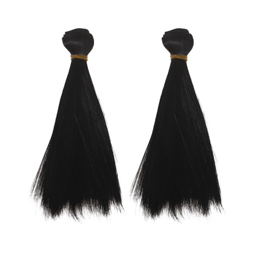 2Pcs Synthetic Fiber Fly Tying Materials With Smooth-Black