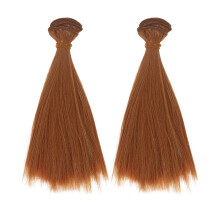 2Pcs Jigs Lure Making Streamers Synthetic Fiber Fly-Light Brown