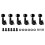 Guitar String Tuning Pegs Guitar Machine Heads-Black 6 Right 1