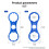 Light Weight Compacts Wrench For Mountain-Type B blue 27mm to 3