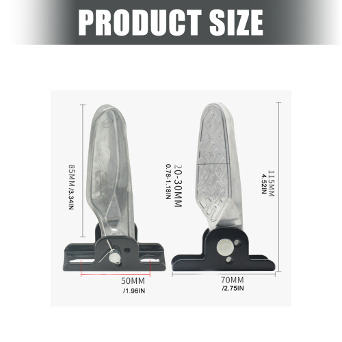 Foldable Pedals for Electric Bikes Elastics Materials-aluminum 2