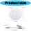 Anti Friction Oval Shape Ankle Support Shock Absorption-White C 3