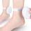 Anti Friction Oval Shape Ankle Support Shock Absorption-White C 7