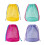 Water Resistant Mesh Toiletry Pouch Adjustable Closure-Yellow M 2