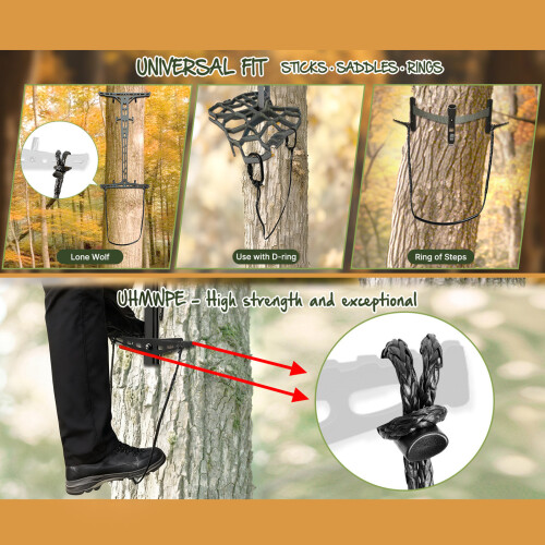 Corde ascendante de chasse de plus de-une échelle à deux marches 1