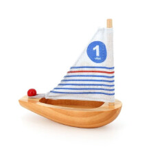 Giocattolo da bagno - Vilac - Piccola barca a vela da bagno - Legno massiccio - Per bambini a partire da 24 mesi - Unisex