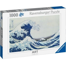 Palapeli - RAVENSBURGER - Suuri Kanagawan aalto - 1000 pala - Kartonki - Aikuisille