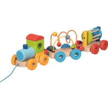 Wooden Awakening Train - Goki - Rio - 4 toys in one - Motor skills circuit - From 24 months