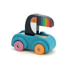 Carro de empurrar - Vilac - Tucano - Brinquedo de madeira - Apito - 12 meses e mais