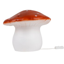 Night light - EGMONT TOYS - Large mushroom - Brick red - Integrated 6W LED - 35x35x28 cm