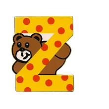 Lettre en Bois - VILAC - Z - 7cm - Décoration Murale - Collection Ourson