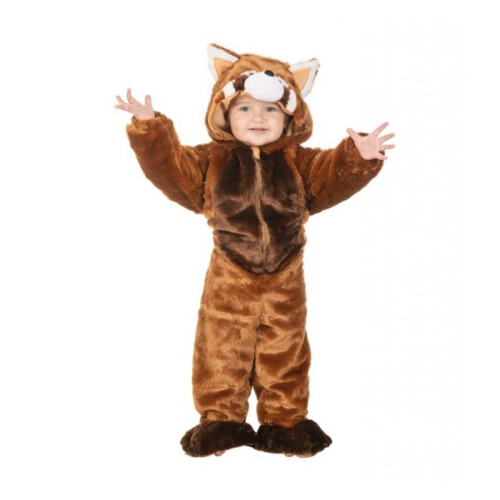 Panda Rood Kostuum 2-3 jaar - CHAKS - C464296 - Oranje - Polyester - Vanaf 2 jaar