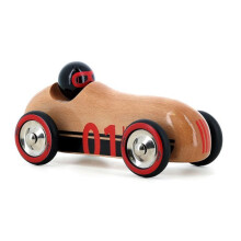 Wooden Car - Vilac - Old Sport Compet’ Car - Natural Wood - For children from 2 years old - Unisex