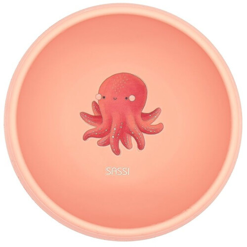 Sassi Junior - Bol en silicone Slurpy la pieuvre
