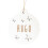 Vintiun - Customizable White Wood Christmas Bauble 1