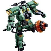 Rakennuspalikat - SLUBAN - M38-B1153 - 542 osaa - Mecha robotti futuristisessa haarniskassa - Vihreä