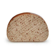 Dinette - ERZI - Fatia de pão - Madeira - Bege - 5,2 x 7,6 x 0,9 cm