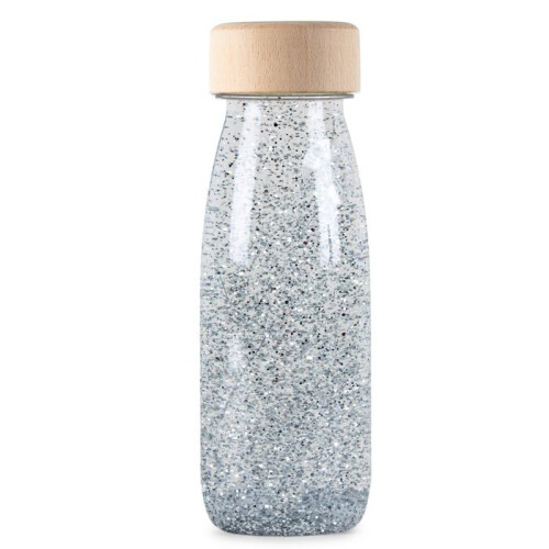 Petit Boum - Garrafa sensorial Float prateada - COOL KIDS PROJECT