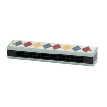 Brinquedo musical - MAMAMEMO - Arlequim - Madeira - Verde - A partir de 3 anos