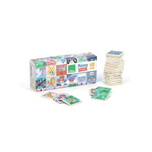 Memory Game - VILAC - Picture Memo by Michelle Carlslund - 48 wooden pieces - 5 x 5 cm - For children from 2 years old