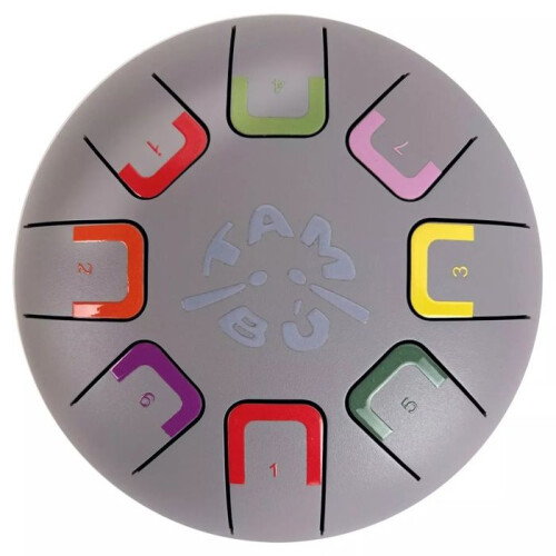 Tambú - Tongue Drum 8 notes gris clair - JUEGACONMIGO