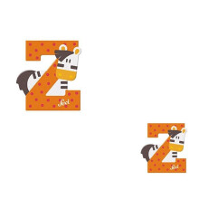 Lettre en Bois - Sevi - Z - 10 cm - Décoration Murale - Coloris Aléatoire