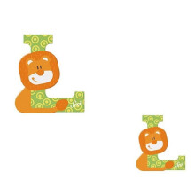 Lettre en bois - SEVI - Lion - 10 cm - Décoration murale - Animaux