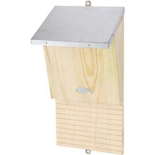 Bat House - WESTFALIA - Solid Wood - Wood and Metal - Beige and Gray - Shelter for Bats