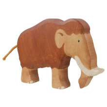 Figurinha de madeira Holztiger: Dinossauros: Mamute - Unissex - 24 meses - 2 anos - Interior