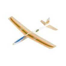 Planador - Aeronáutica - Fossa - Kit de madeira de balsa - Fácil de montar - Para crianças a partir de 10 anos