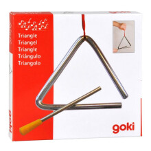 Triângulo GOKI com bastão de metal - 10cm
