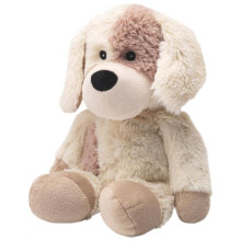 Bouillotte - Soframar - Peluche Accogliente Cane - Crema - 30 cm - Per Bambini da 6 mesi in su