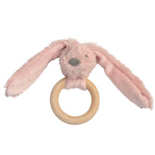 Anneau de dentition en bois FSC Happy Horse vieux rose Lapin Richie