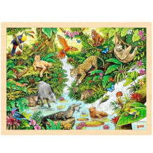 Puzzlet - GOKI - Palapeli viidakossa - 96 palasta - Puu - Sekä pojille että tytöille - 6-12 vuotta