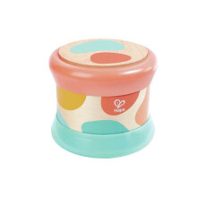 Vauvan tamburi - HAPE - E8572 - Valoefektit - Rullaa motorisointia varten - Puu/Muovi 14x14 cm