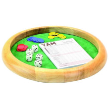 Board game - JEUJURA - Yam 421 wooden dice track - Child - Mixed - 3 years and over