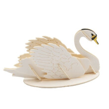 3D Paper Model - Fridolin - Swan - 8 x 4.5 x 3.5 cm - Self-assembly - From 8 years old